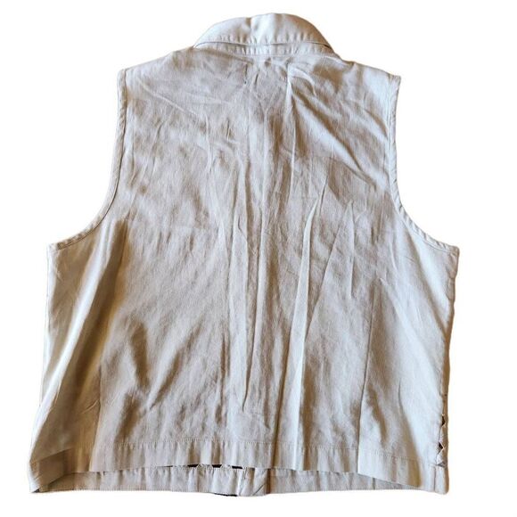Willow ridge women's Large vintage 90s khaki safari zoo Africa vest button up - Picture 2 of 7